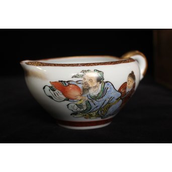 九谷鏑木製 煎茶器一式　P083 