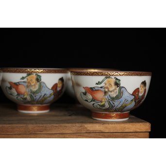 九谷鏑木製 煎茶器一式　P083 