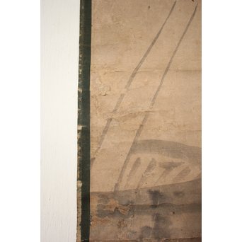 倣 白隠慧鶴 鳥図掛軸　Z058 