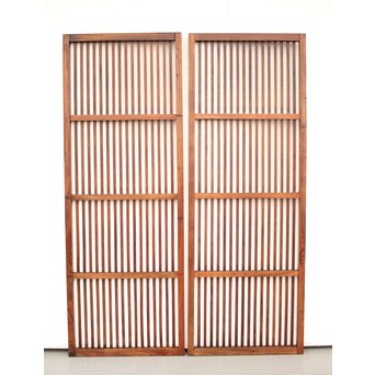 総栓 格子戸 2枚1組　L947 