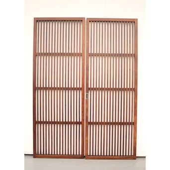 総栓 格子戸 2枚1組　L947