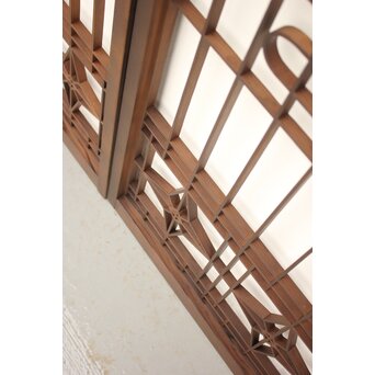 流水組子書院 4枚1組　R2360 