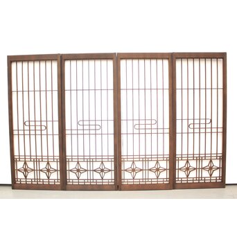 流水組子書院 4枚1組　R2360 