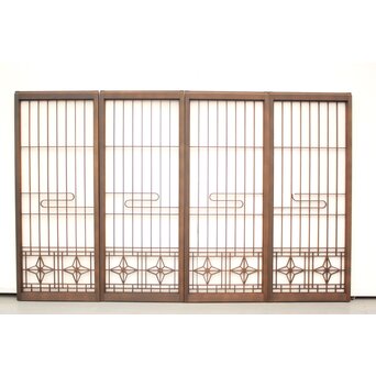 流水組子書院 4枚1組　R2360