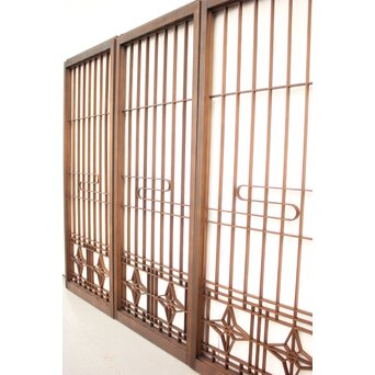 流水組子書院 4枚1組　R2360 