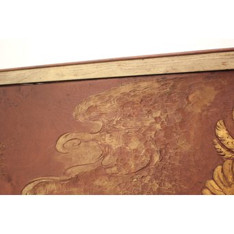 吉田芳明 鳳凰木彫欄間　X075 