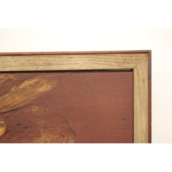 吉田芳明 鳳凰木彫欄間　X075 