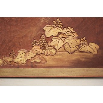 吉田芳明 鳳凰木彫欄間　X075 