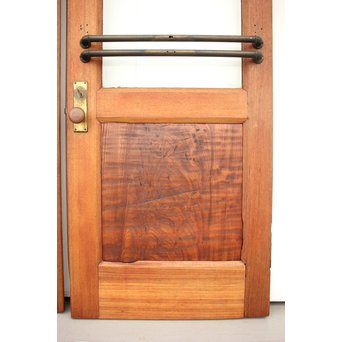 真鍮引手 欅と堅木の重厚観音開ドア 2枚1組　GD1194Y 
