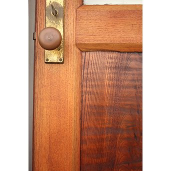 真鍮引手 欅と堅木の重厚観音開ドア 2枚1組　GD1194Y 