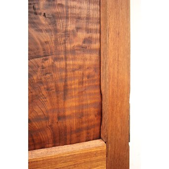 真鍮引手 欅と堅木の重厚観音開ドア 2枚1組　GD1194Y 