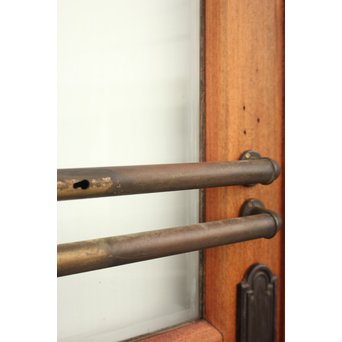 真鍮引手 欅と堅木の重厚観音開ドア 2枚1組　GD1194Y 