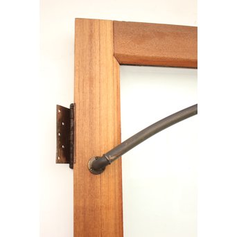 真鍮引手 欅と堅木の重厚観音開ドア 2枚1組　GD1194Y 