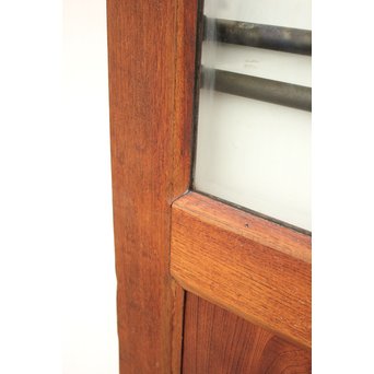 真鍮引手 欅と堅木の重厚観音開ドア 2枚1組　GD1194Y 