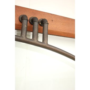 真鍮引手 欅と堅木の重厚観音開ドア 2枚1組　GD1194Y 