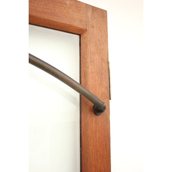 真鍮引手 欅と堅木の重厚観音開ドア 2枚1組　GD1194Y 