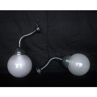 鶴首ブラケット照明 2個1組　A1892