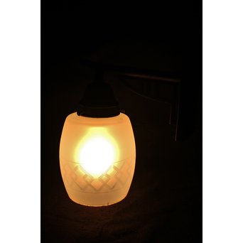 切子のオパールガラスブラケット照明　A1896 