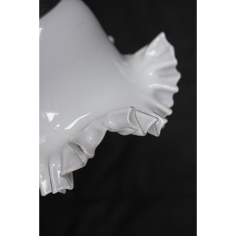 乳白色小型ひらひら電笠　A1901 