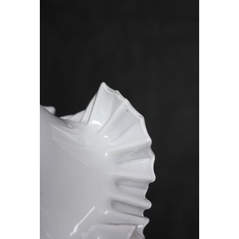 乳白色小型ひらひら電笠　A1901 