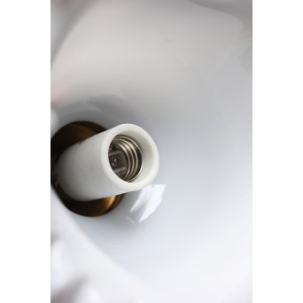 乳白色小型ひらひら電笠　A1901 