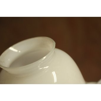 乳白色小型ひらひら電笠　A1901 