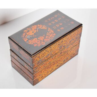 唐物風 重硯/経箱　Q032 