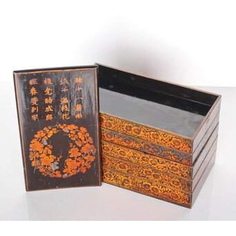 唐物風 重硯/経箱　Q032 