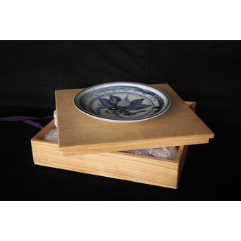 初期伊万里 蓮文7寸皿　P085 