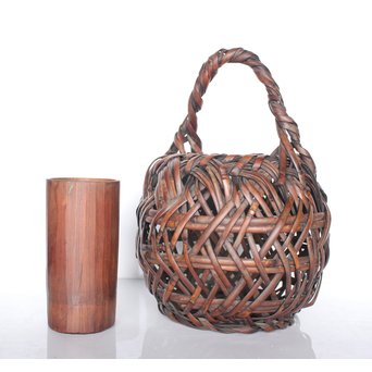 二世 田辺竹雲斎 竹籠　U050 