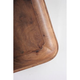 桑地行李蓋莨盆/煎茶盆　X076 