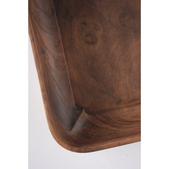 桑地行李蓋莨盆/煎茶盆　X076 