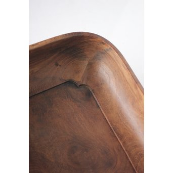 桑地行李蓋莨盆/煎茶盆　X076 