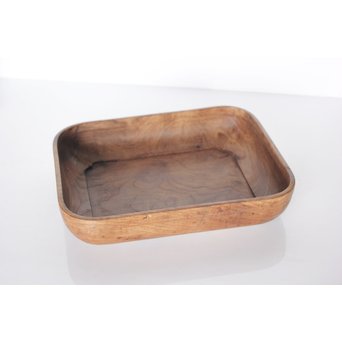 桑地行李蓋莨盆/煎茶盆　X076 