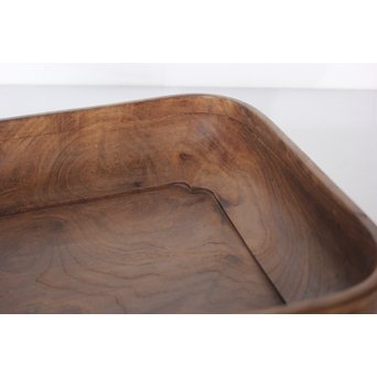 桑地行李蓋莨盆/煎茶盆　X076 