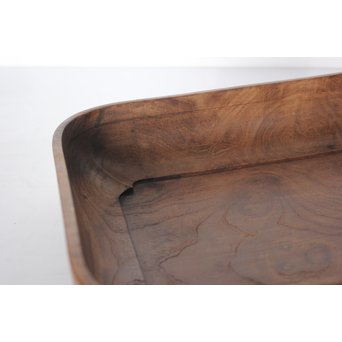 桑地行李蓋莨盆/煎茶盆　X076 