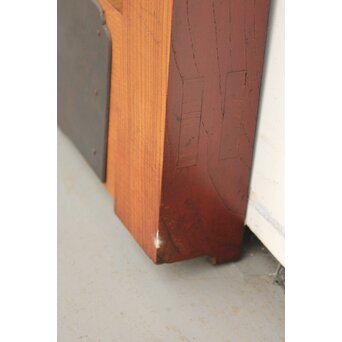 鉄張 赤太総欅格子蔵戸　W938Y 