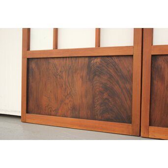 四君子 白ガラス装飾のガラス戸 2枚1組　GD1195YD 