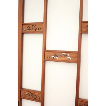 四君子 白ガラス装飾のガラス戸 2枚1組　GD1195YD 