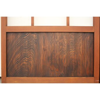 四君子 白ガラス装飾のガラス戸 2枚1組　GD1195YD 