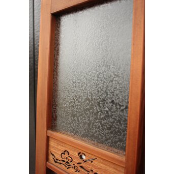 四君子 白ガラス装飾のガラス戸 2枚1組　GD1195YD 