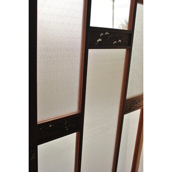 四君子 白ガラス装飾のガラス戸 2枚1組　GD1195YD 