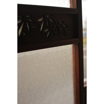 四君子 白ガラス装飾のガラス戸 2枚1組　GD1195YD 