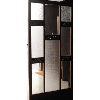 四君子 白ガラス装飾のガラス戸 2枚1組　GD1195YD 