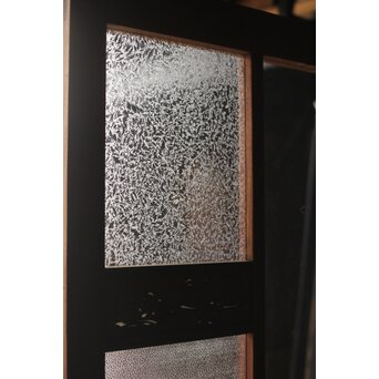 四君子 白ガラス装飾のガラス戸 2枚1組　GD1195YD 