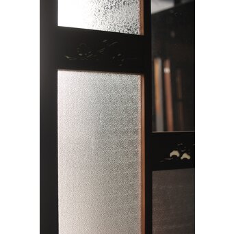 四君子 白ガラス装飾のガラス戸 2枚1組　GD1195YD 