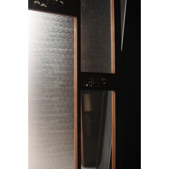 四君子 白ガラス装飾のガラス戸 2枚1組　GD1195YD 