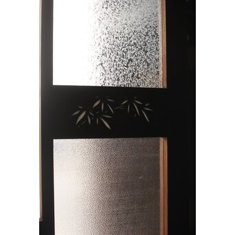 四君子 白ガラス装飾のガラス戸 2枚1組　GD1195YD 