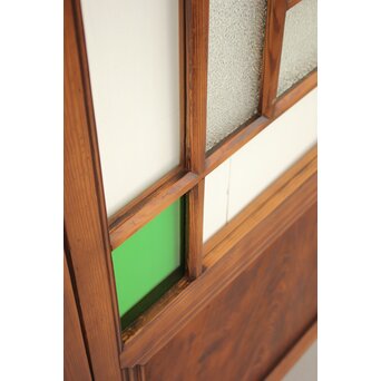 緑色ガラスの建具 2枚1組　GD1196YD 