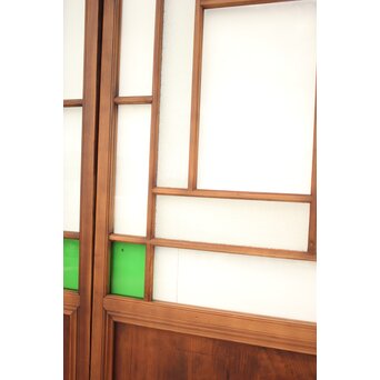 緑色ガラスの建具 2枚1組　GD1196YD 